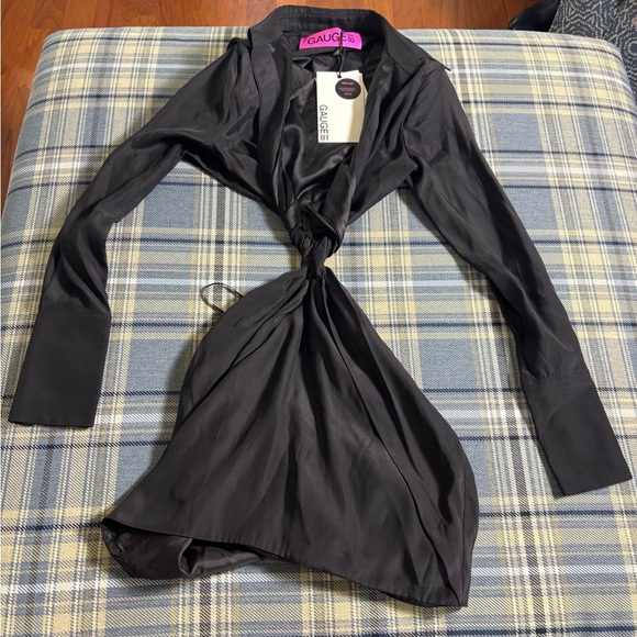 Gauge81 X Revolve Black Tokai Cutout Dress XXS Fits like An XS - Picture 2 of 6